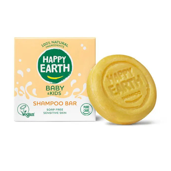 Happy earth Soap-free Shampoo Bar Baby & Kids