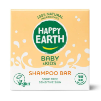 Happy Earth Soap-free Shampoo Bar Baby & Kids – extra afbeelding 1