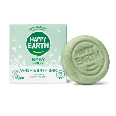 Happy earth Soap Free Wash & Bath Bar Baby & Kids