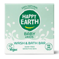 Happy Earth Soap Free Wash & Bath Bar Baby & Kids – extra afbeelding 1
