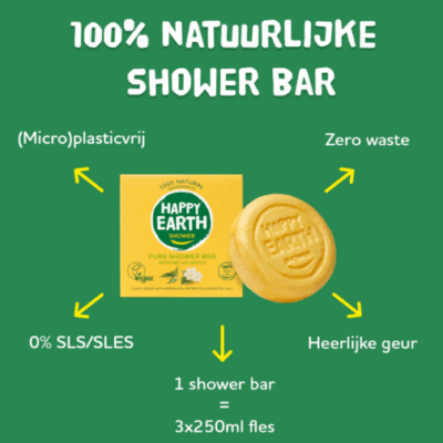 Happy Earth Plasticvrije Shower Bar Jasmine Ho Wood – extra afbeelding 2