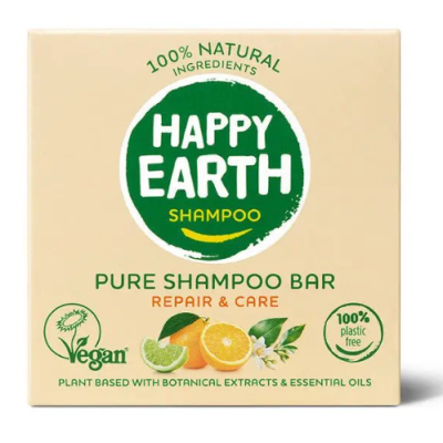 Happy Earth Plasticvrije Shampoo Bar Repair & Care – extra afbeelding 1