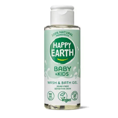 Happy earth Mini Zeepvrije Was & Badgel Baby & Kids 100 ml