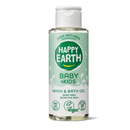 Happy earth Mini Zeepvrije Was & Badgel Baby & Kids 100 ml