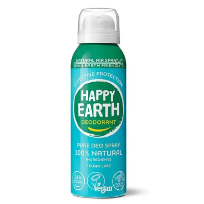 Happy earth Natural Air Deo Spray Cedar Lime