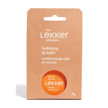 Lip balm orange vanilla swirl