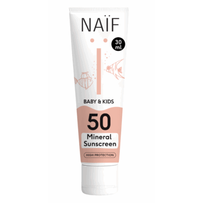Minerale Zonnebrandcrème voor Baby & Kids Factor 50 30ML