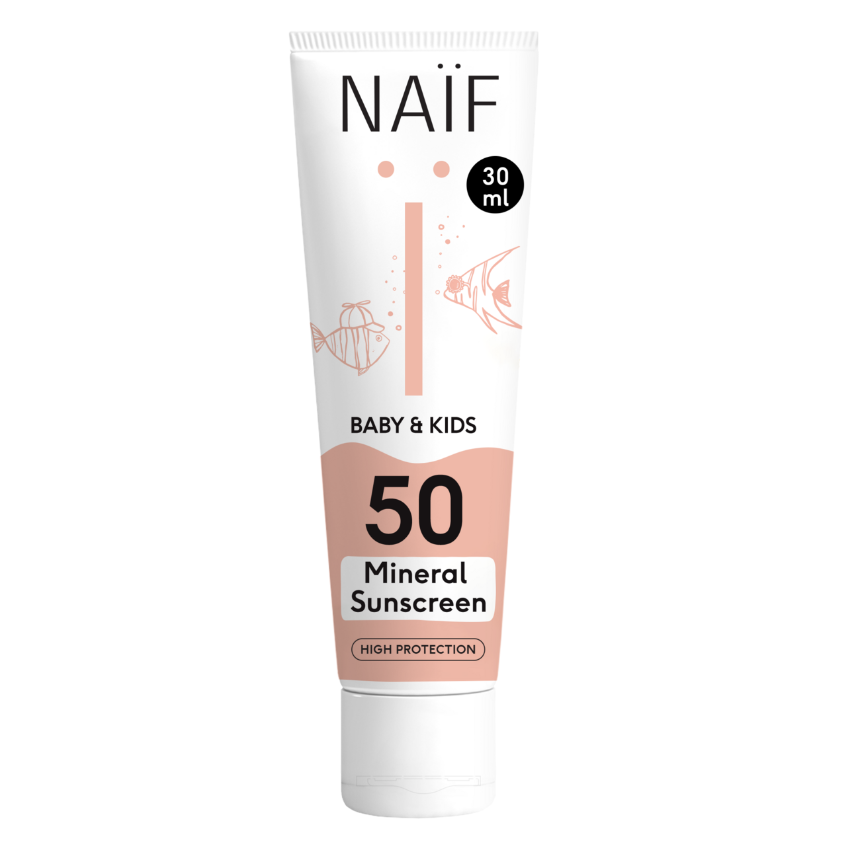 Minerale Zonnebrandcrème voor Baby & Kids Factor 50 30ML