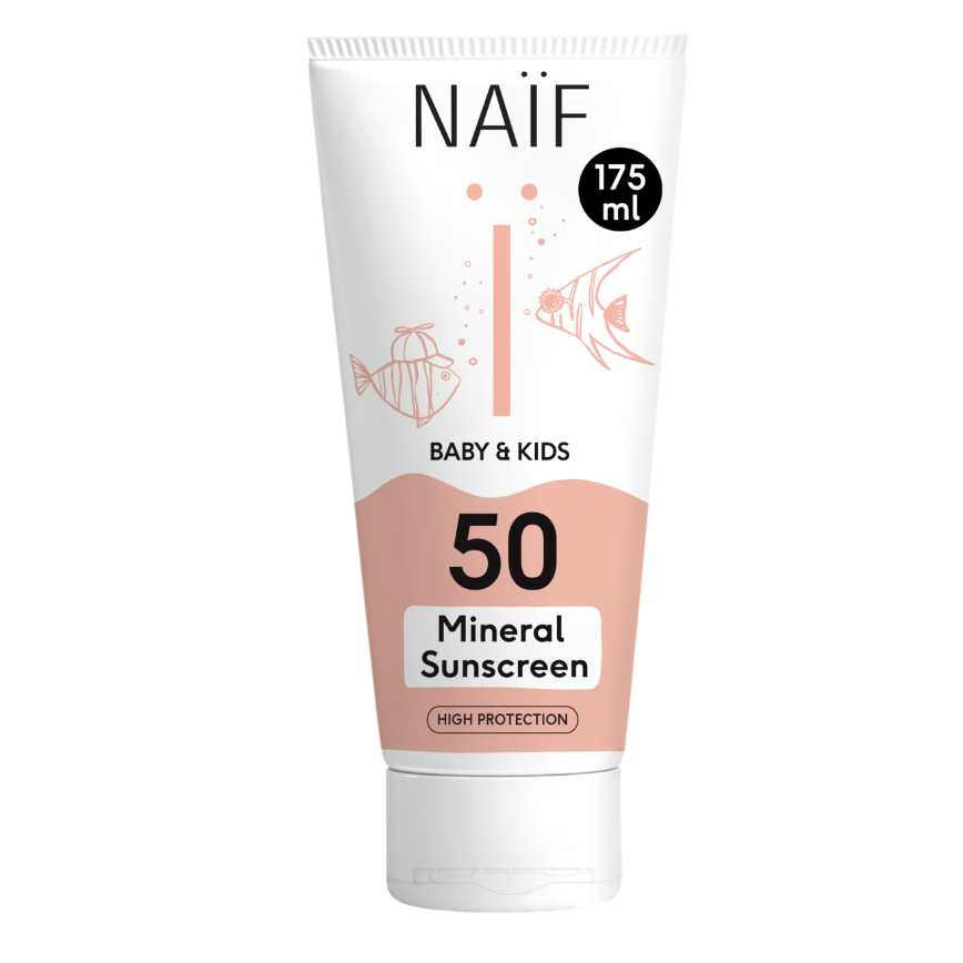 Minerale Zonnebrandcrème voor Baby & Kids Factor 50 175ML