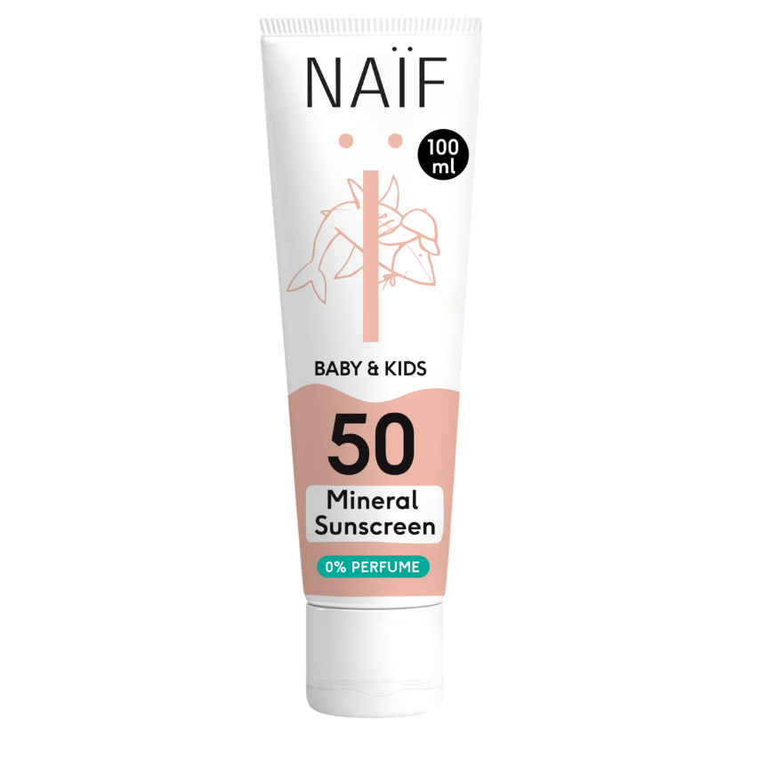 Mineral Sunscreen 0% perfume for Baby & Kids SPF50 100ML