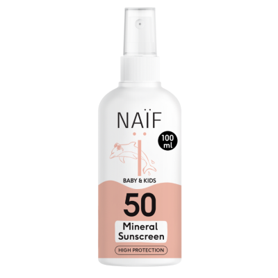 Minerale Zonnebrandspray voor Baby & Kids Factor 50 100ML