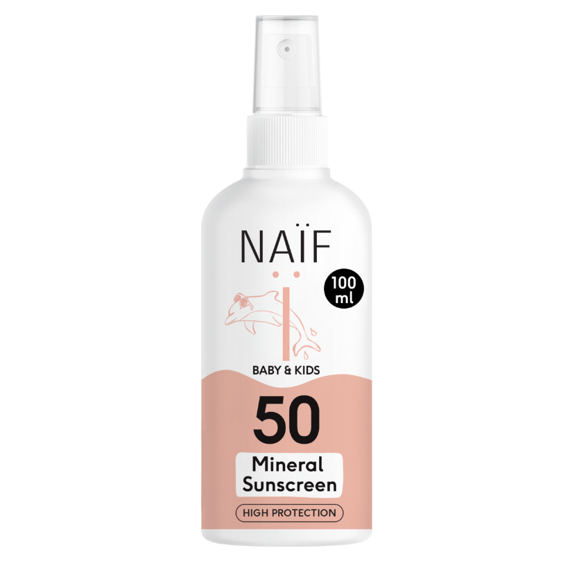 Minerale Zonnebrandspray voor Baby & Kids Factor 50 100 ml – hoofdafbeelding