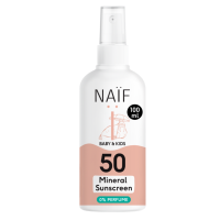 Naïf Minerale Zonnebrandspray 0% parfum voor Baby & Kids Factor 50 – hoofdafbeelding