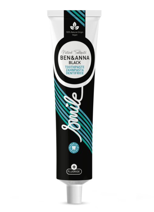 Ben & Anna Toothpaste Smile with Fluoride Black - 75ml – extra afbeelding 1