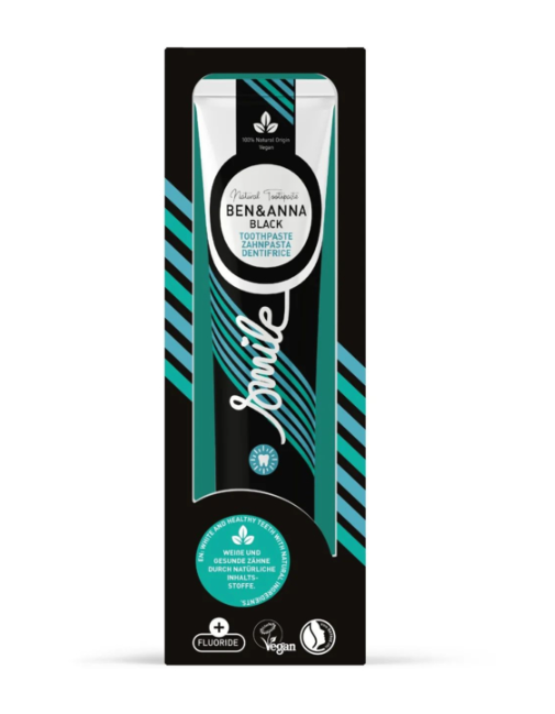 Ben & Anna Toothpaste Smile with Fluoride Black - 75ml – extra afbeelding 2