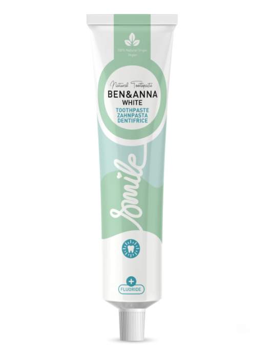 Ben & Anna Toothpaste Smile with Fluoride White - 75 ml – extra afbeelding 1