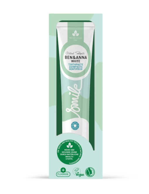 Ben & Anna Toothpaste Smile with Fluoride White - 75 ml – extra afbeelding 2