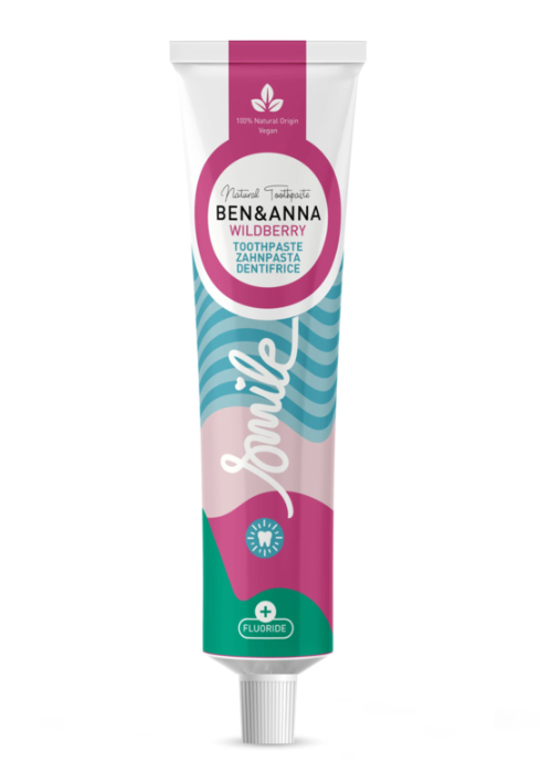 Ben & Anna Toothpaste Smile with Fluoride Wildberry - 75 ml – extra afbeelding 1