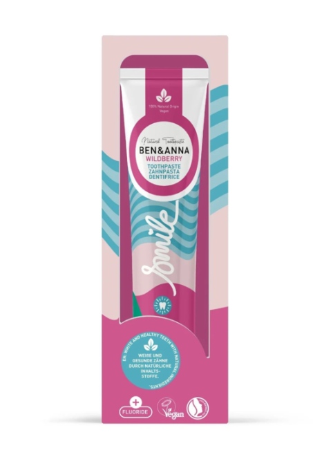 Ben & Anna Toothpaste Smile with Fluoride Wildberry - 75 ml – extra afbeelding 2