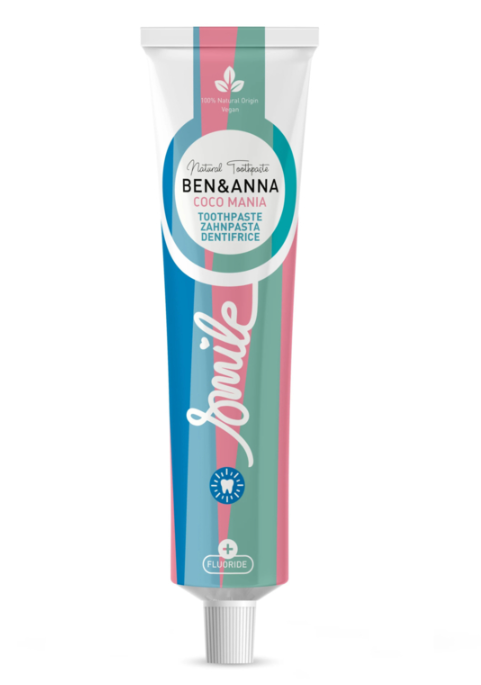 Ben & Anna Toothpaste Smile with Fluoride Coco Mania - 75ml – extra afbeelding 1