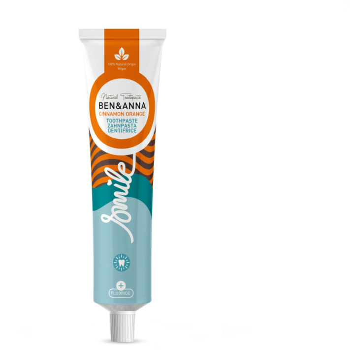 Ben & Anna Toothpaste Smile with Fluoride Cinnamon Orange - 75ml – extra afbeelding 1