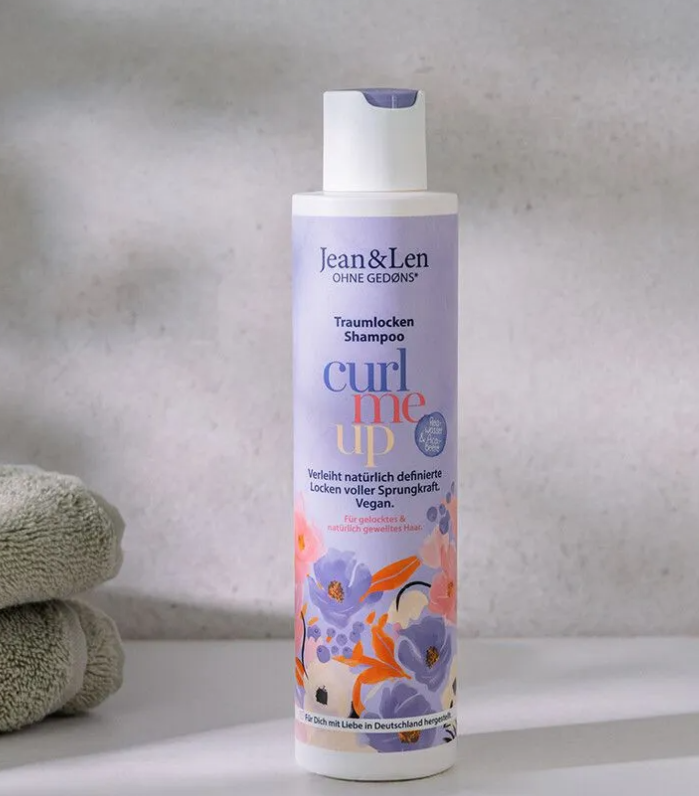 Jean & Len Droomkrullen Shampoo met Rijstwater & Açaibes – 300 ml – extra afbeelding 1