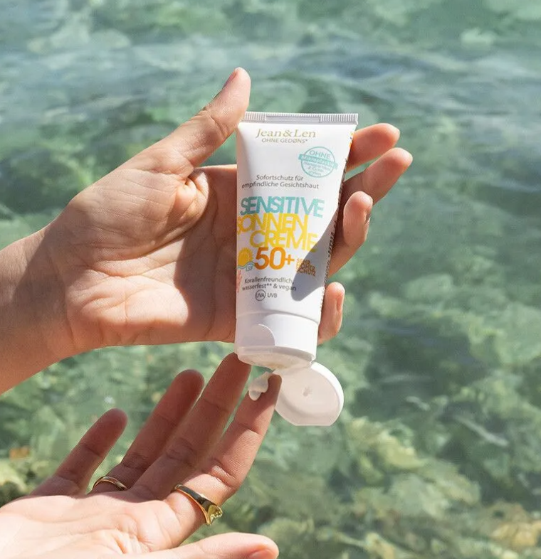 Jean & Len Zonnecremé gezicht LSF 50+ - 50 ml – extra afbeelding 3