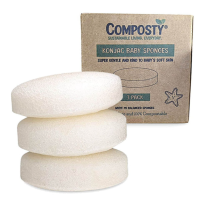 Composty Konjac Baby Bath Sponges – hoofdafbeelding