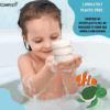 Composty | Konjac Baby Bath Sponges | 3 Pack | The Softest Baby Sponge