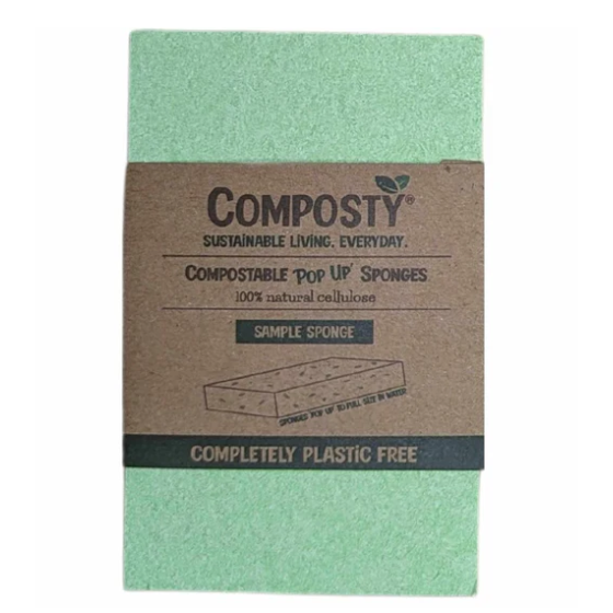 Magic 'Pop-Up' Eco Sponges - Groen - 1 st. – hoofdafbeelding