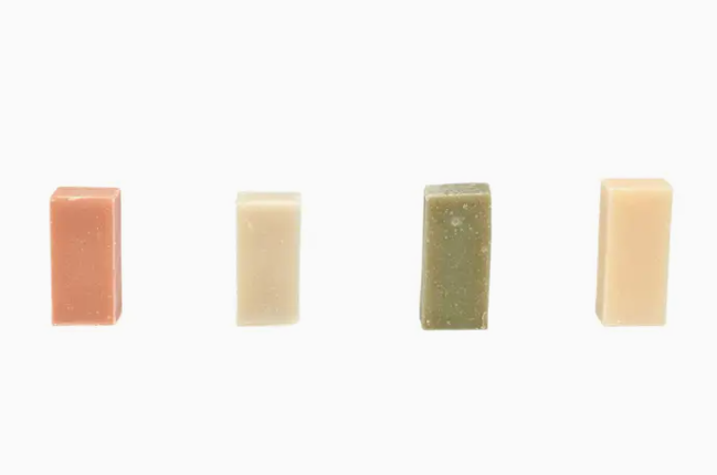 Blokzeep Natuurlijke Scheerzeep – Starter Pack met 4 Geuren - 4 x 30g – extra afbeelding 2