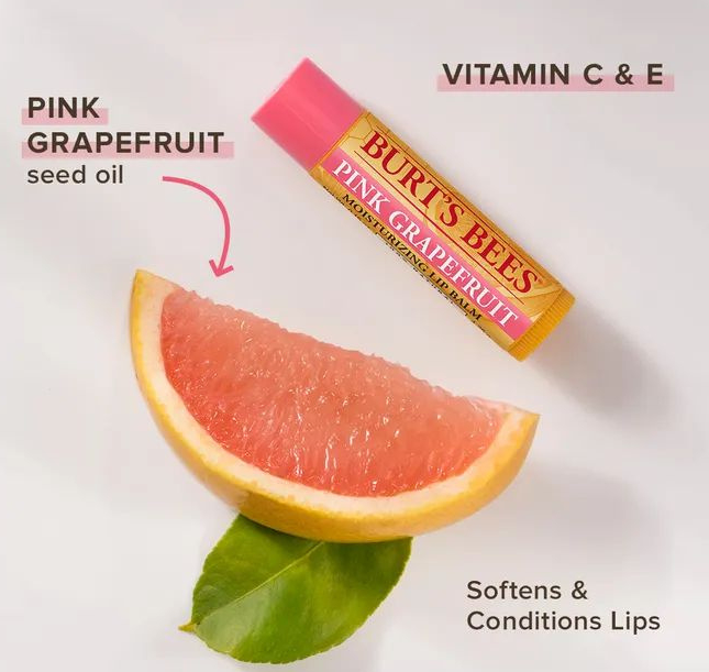 Burt’s Bees Lip Balm Pink Grapefruit - 4,25g – extra afbeelding 2