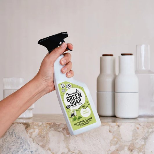 Marcel's Green Soap Allesreiniger Spray Basilicum & Vetiver - 500 ml – extra afbeelding 1