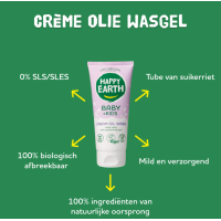 Happy Earth Crème Olie Wasgel Baby & Kids – extra afbeelding 1