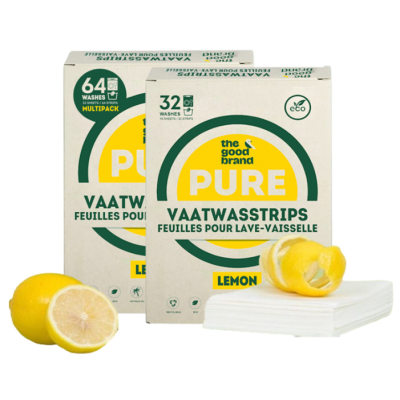 The Good Brand Vaatwasstrips Lemon Multipack – extra afbeelding 1