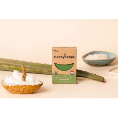 HappySoaps Body Wash Bar Aloë You Vera Much – extra afbeelding 1