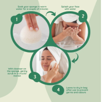 Composty Super Soft Konjac Facial Sponges – extra afbeelding 2