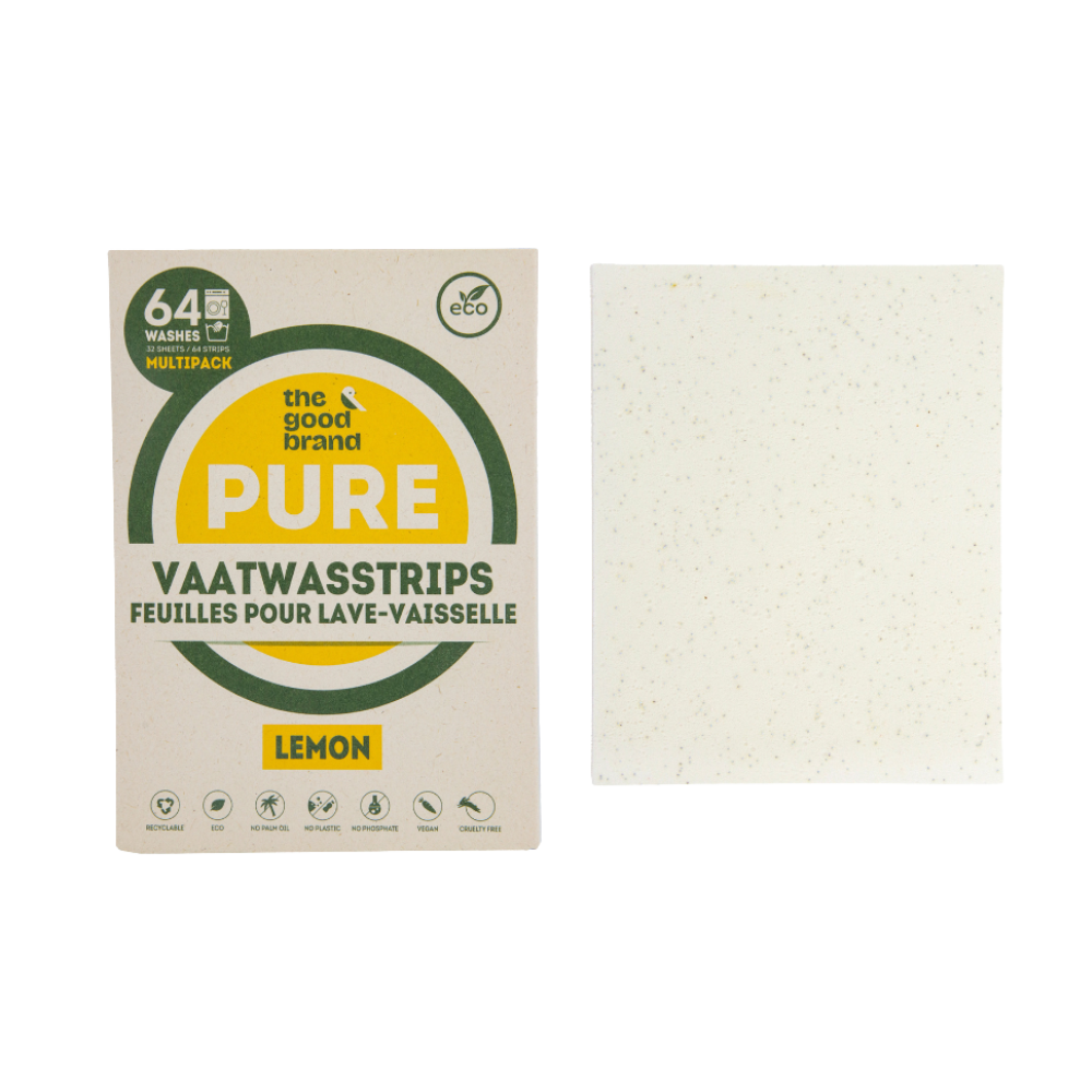 The Good Brand Vaatwasstrips Lemon Multipack - 64 st. – extra afbeelding 2