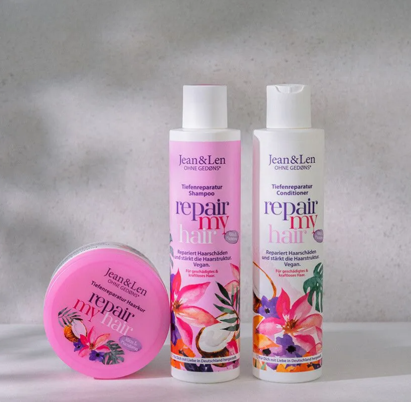 Jean & Len Repair Shampoo met Kokosolie & Macadamia – 300 ml – extra afbeelding 3