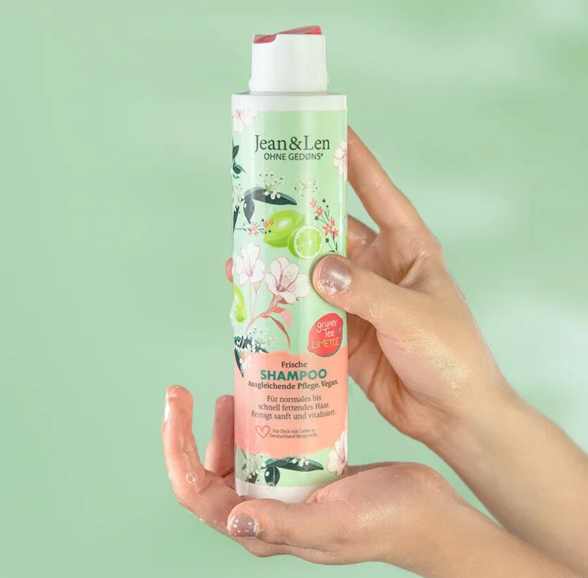 Jean & Len Shampoo met Groene Thee & Limoen – 300 ml – extra afbeelding 1