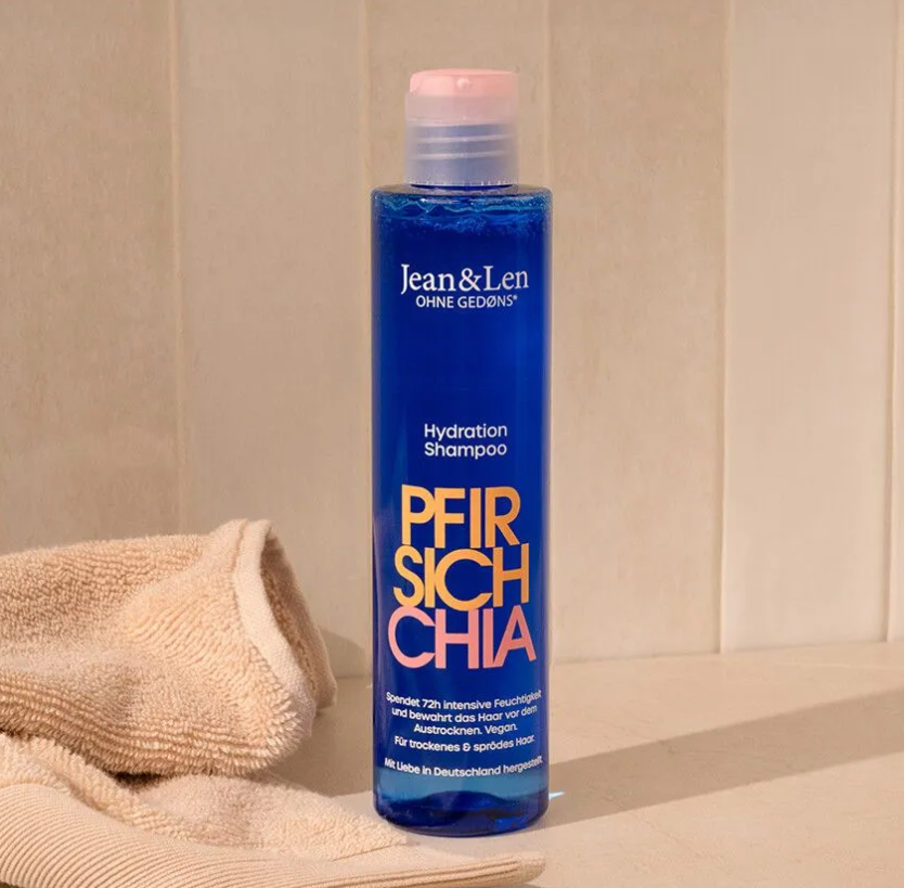 Jean & Len Shampoo met Perzik & Chiazaad – 300 ml – extra afbeelding 3