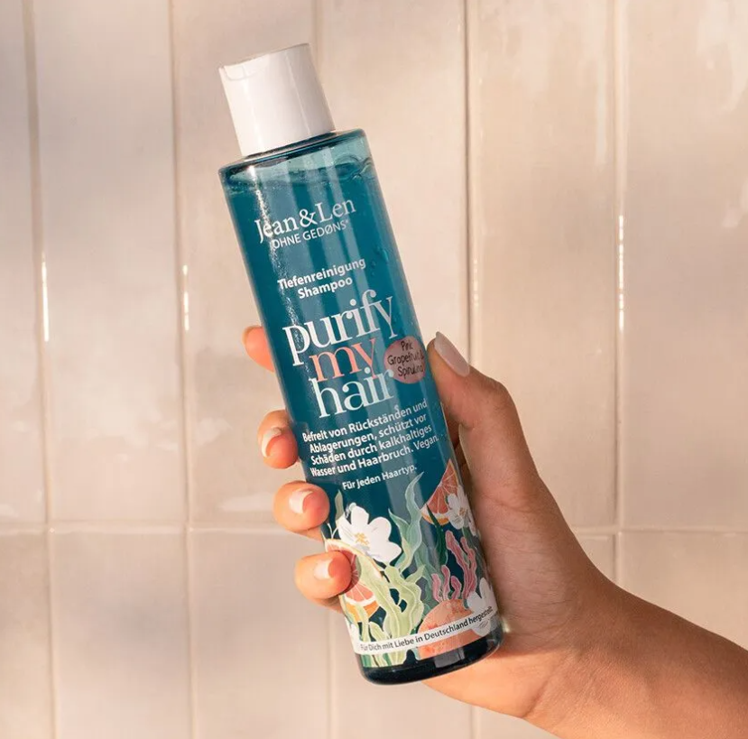 Jean & Len Shampoo met Pink Grapefruit & Spirulina – 300 ml – extra afbeelding 2