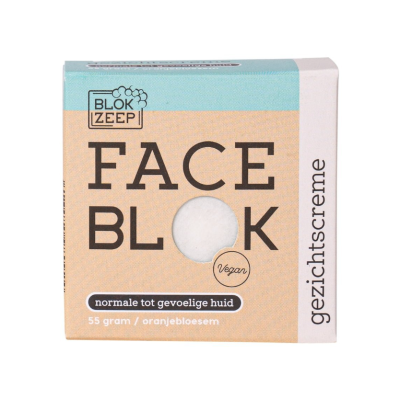 Blokzeep Gezichtscrème Bar - Zachte Oranjebloesem – extra afbeelding 1