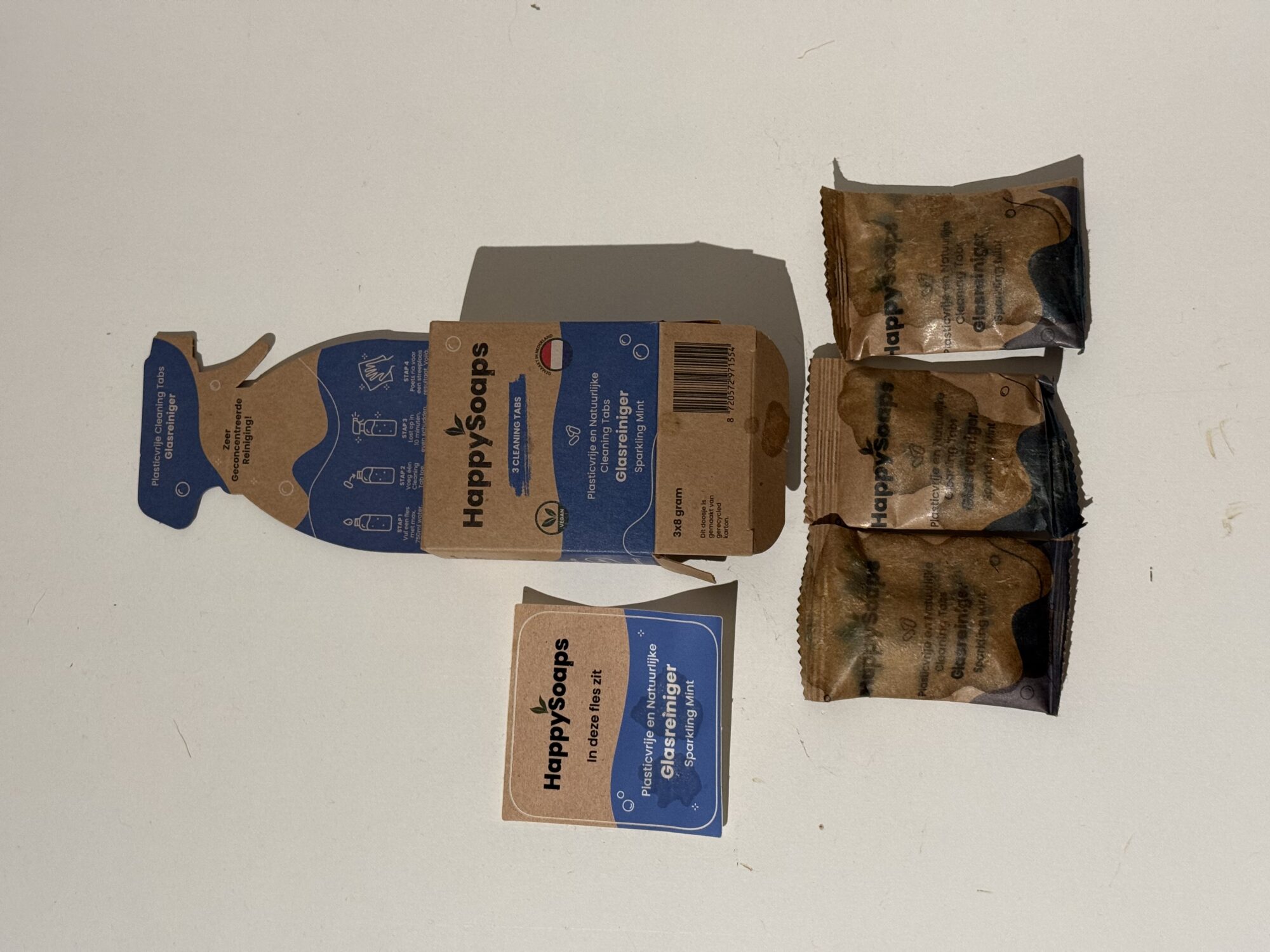 HappySoaps Cleaning Tabs Glasreiniger Sparkling Mint (Tweedekansje) – hoofdafbeelding