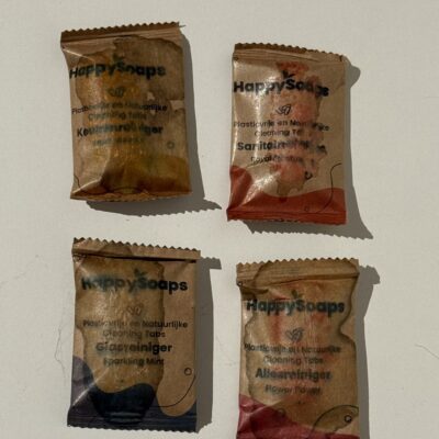 HappySoaps Cleaning tabs Combipack Alles-, Keuken-, Glas- en Sanitairreiniger (Tweedekansje) – extra afbeelding 1