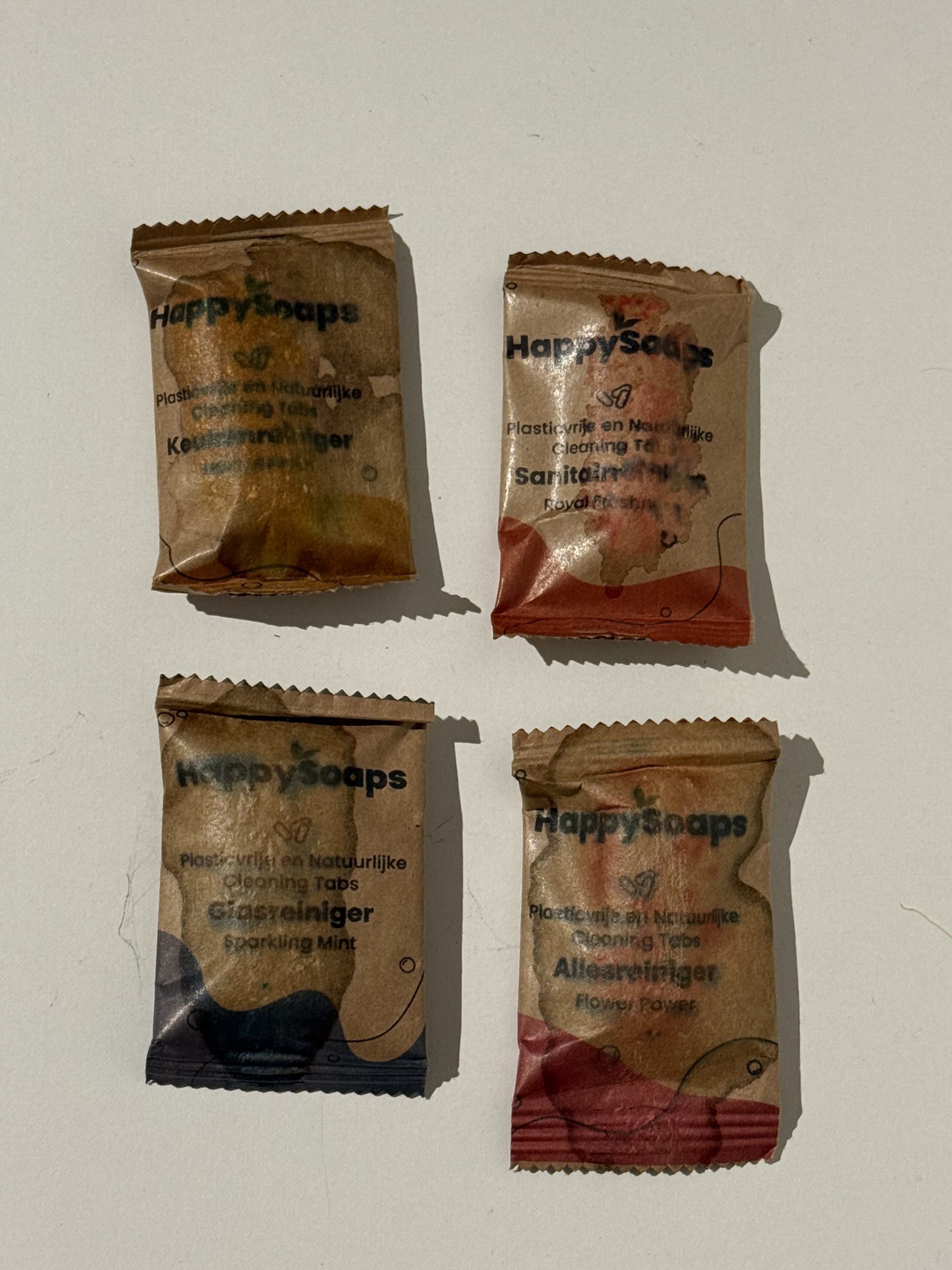 HappySoaps Cleaning tabs Combipack Alles-, Keuken-, Glas- en Sanitairreiniger - 4 st. (Tweedekansje) – extra afbeelding 1