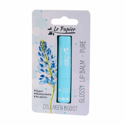 Glossy Lip Balm with Collagen - PURE