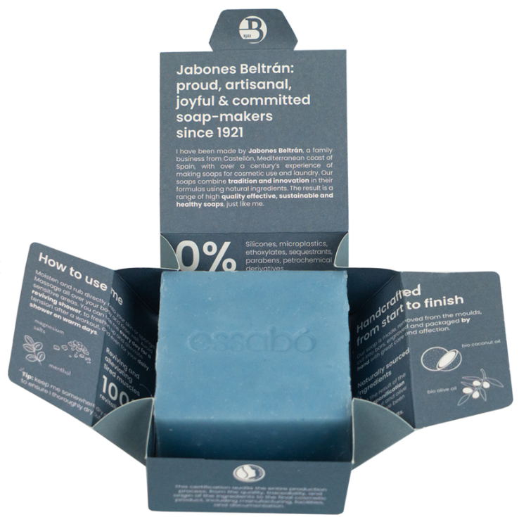 Essabó Organic Soap Bar - Sports - 120g – extra afbeelding 3