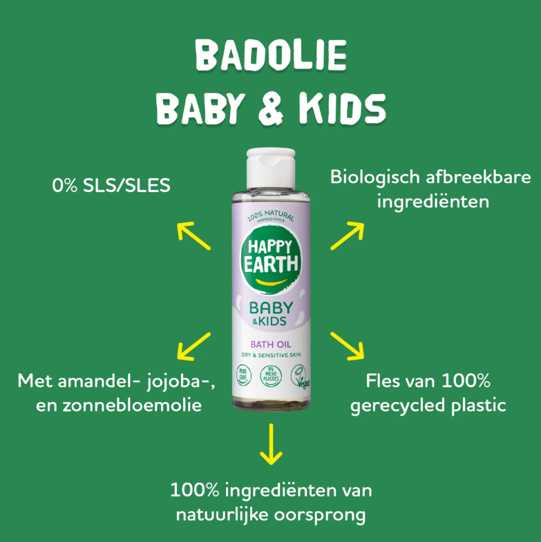 Happy Earth Baby & Kids Badolie - 150 ml – extra afbeelding 1