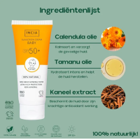 INCIA Natuurlijke Zonnebrandcrème voor Baby en Kind SPF 50+ – extra afbeelding 2